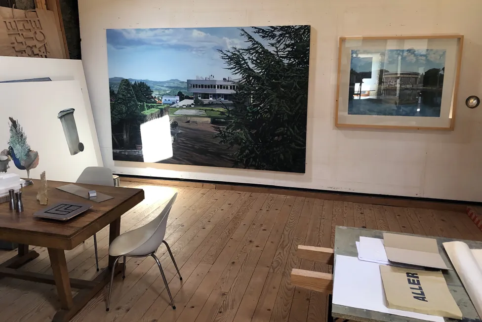 Vue de l'atelier de Bertrand Segonzac